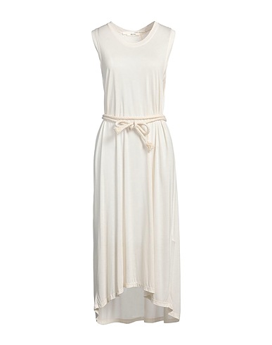 ISABEL BENENATO Midi dress Cream 100% Modal