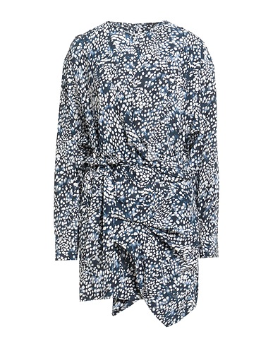 ISABEL MARANT Short dress Navy blue 91% Silk, 9% Elastane
