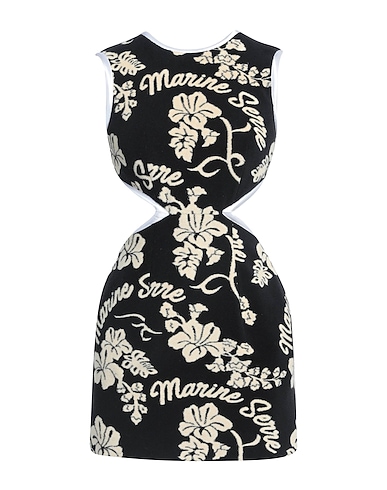MARINE SERRE Mini dresses 43% Polyester, 42% Cotton, 15% Polyamide