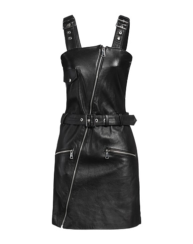 MANOKHI Sheath dress Black 100% Leather