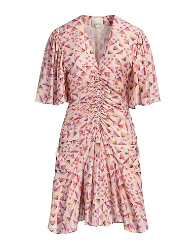 ISABEL MARANT Short dress ROSA CHIARO 84% Polyamide, 16% Silk