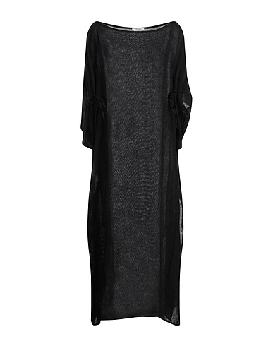 HELIOS Vestito midi Nero 100% Lino