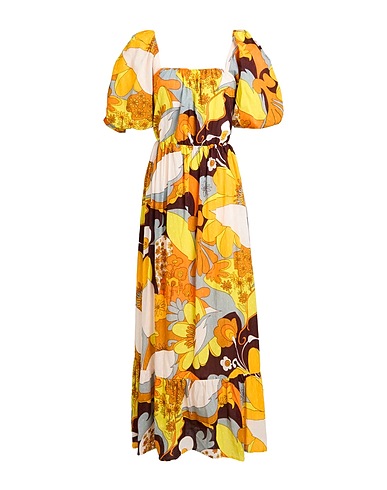 ANTIK BATIK サマードレス イエロー コットン 100%
