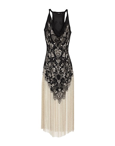 AMEN Elegant dress Black 100% Viscose, Glass, PVC - Polyvinyl chloride
