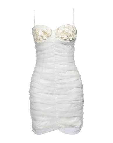 ROTATE BIRGER CHRISTENSEN Sheath dress Ivory 100% Polyester