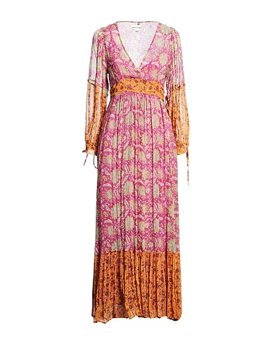 ANTIK BATIK Μακρύ φόρεμα Βιολετί 100% Βισκόζη