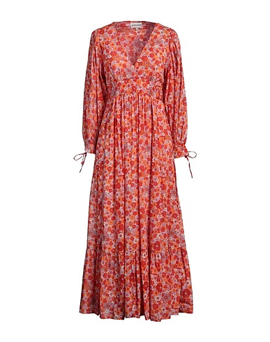 ANTIK BATIK Длинное платье Красный 100% Хлопок