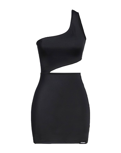 VETEMENTS Vestito corto Nero 78% Poliammide, 22% Elastan