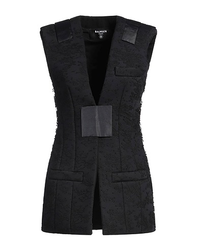 BALMAIN Blazer dress Black 73% Cotton, 27% Polyamide, Viscose