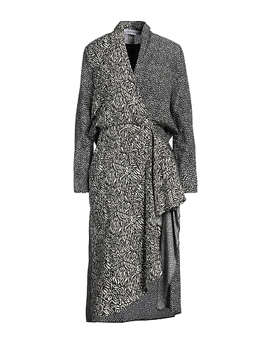 EMMA & GAIA Midi dress Black 75% Viscose, 25% Silk