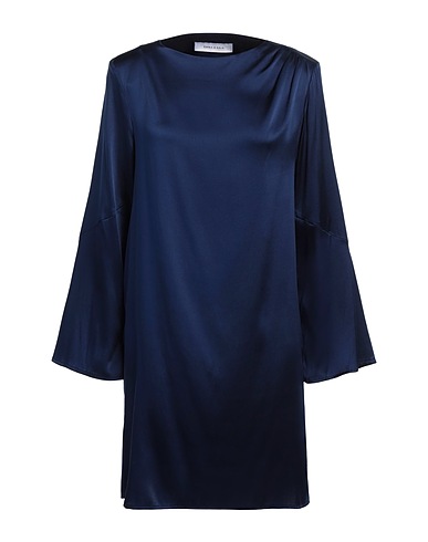EMMA & GAIA Short dress Blue 93% Silk, 7% Elastane
