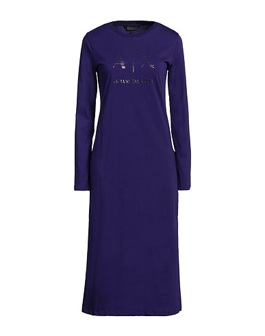 ARMANI EXCHANGE Vestito midi Viola 100% Cotone