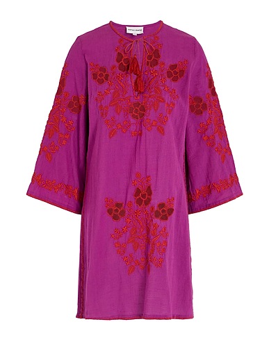 ANTIK BATIK Short dress Mauve 100% Cotton