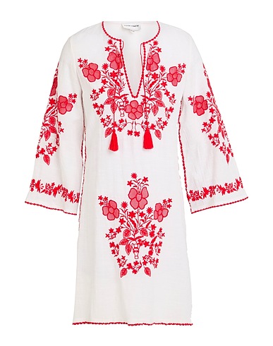 ANTIK BATIK Short dress Red 100% Cotton