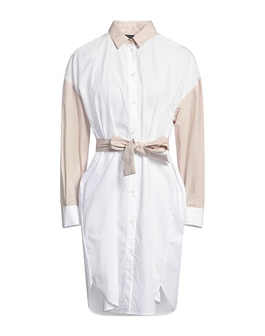 ARMANI EXCHANGE Shirt dress White 100% Cotton