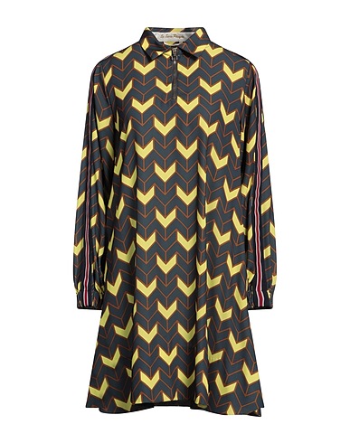 LE SARTE PETTEGOLE Short dress Dark green 100% Polyester, Silk