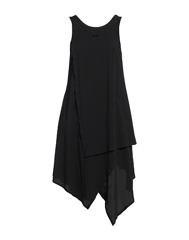 Y-3 Midi dress Black 83% Polyamide, 17% Elastane