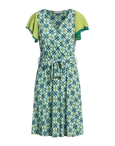 LUCKYLU  Milano Kurzes Kleid Limettengrün 95% Polyester, 5% Elastan
