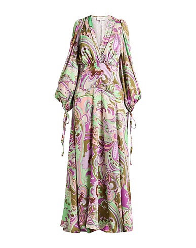 ØUD. Paris Long dress Light green 100% Polyester