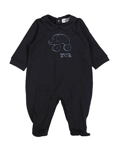 EMPORIO ARMANI Baby jumpsuit  Midnight blue 100% Cotton