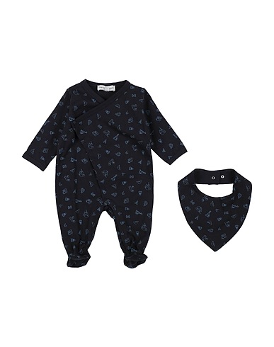 EMPORIO ARMANI Baby accessories set Midnight blue 100% Cotton