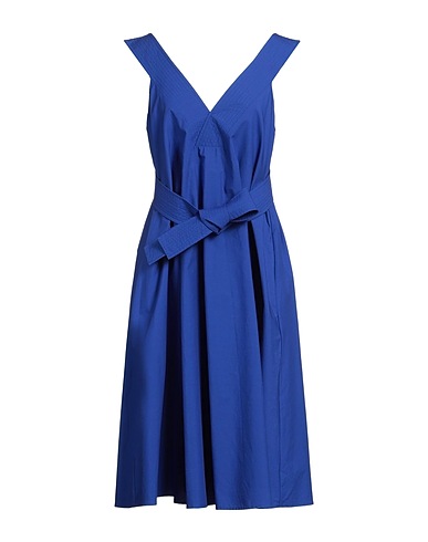 P.A.R.O.S.H. Vestito midi Blu 100% Cotone
