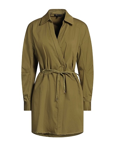 MAJE Office dress Khaki 95% Cotton, 5% Elastane