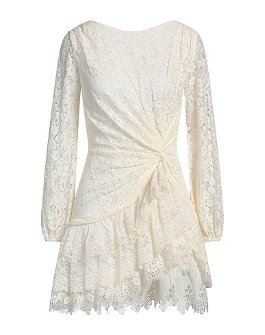 MAJE Short dress White 38% Viscose, 33% Cotton, 29% Polyamide
