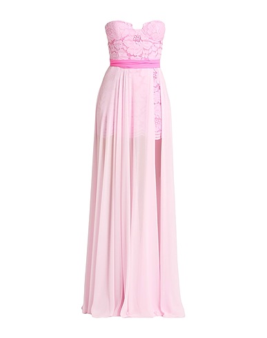 STEFANO DE LELLIS Long dress Pink 100% PES, Cotton, Polyamide