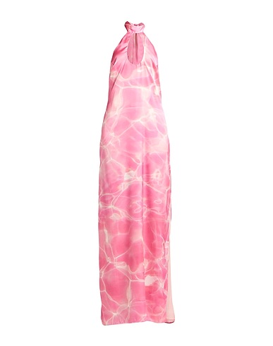 AMEN Long dress Pink 97% Polyester, 3% Elastane