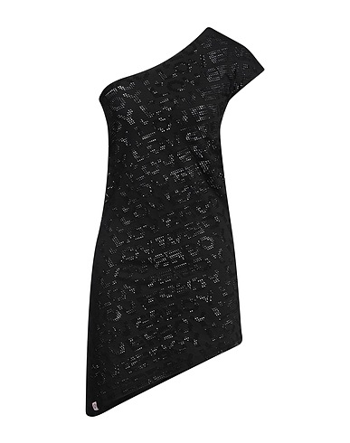 CHARLES JEFFREY LOVERBOY Vestito corto Nero 97% Poliestere riciclato, 3% Elastan