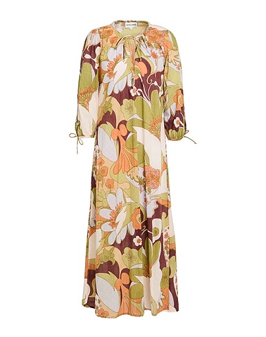 ANTIK BATIK Midi dress Military green 100% Cotton