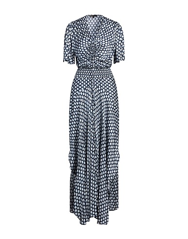 MAJE Long dress Navy blue 100% Viscose