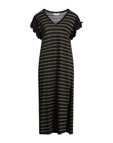 ANNA MOLINARI Midi dress Military green 100% Cotton