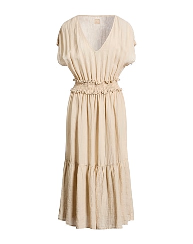 120% LINO Summer dress BEIGE 100% Linen