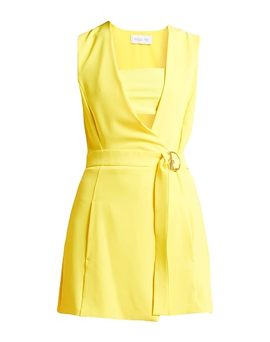 PATRIZIA PEPE Jumpsuits and Overalls Yellow 92% Polyester, 8% Elastane