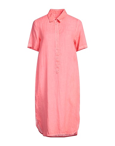 120% LINO Shirt dress Salmon pink 100% Linen