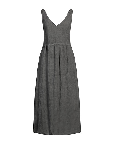 120% LINO Vestito midi Grigio 100% Lino