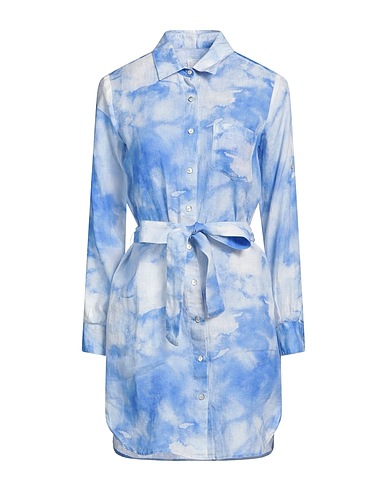 120% LINO Shirt dress Azure 100% Linen
