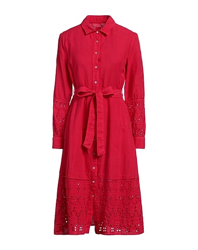 120% LINO Hemdkleid Fuchsia 100% Leinen