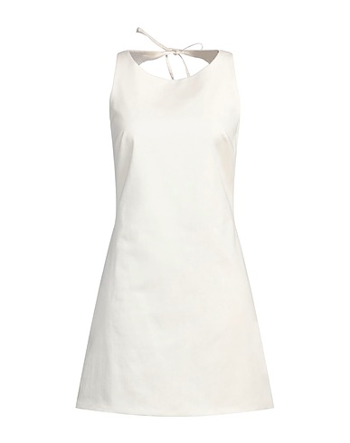 MAJE Kurzes Kleid Weiß 67% Baumwolle, 31% Lyocell, 2% Elastan