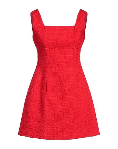 MAJE Short dress Red 65% Cotton, 35% Polyester