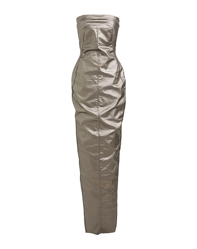 RICK OWENS Denim dress Grey 91% Cotton, 6% Elastomultiester, 3% Rubber