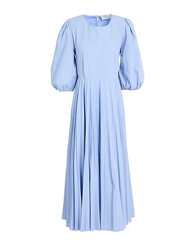 BEATRICE .B Midi dress Sky blue 77% Cotton, 23% Polyester
