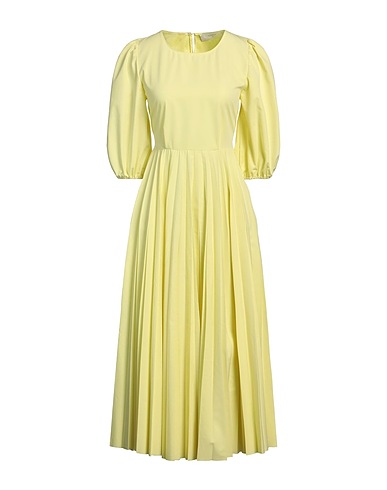 BEATRICE .B Midi dress Yellow 77% Cotton, 23% Polyester