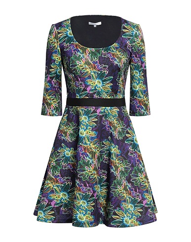 PATRIZIA PEPE ミニワンピース・ドレス パープル ポリエステル 93% / ポリウレタン 7%