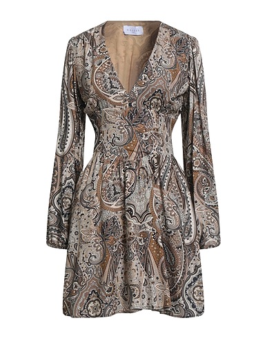 GAëLLE Paris Short dress Khaki 100% Polyester