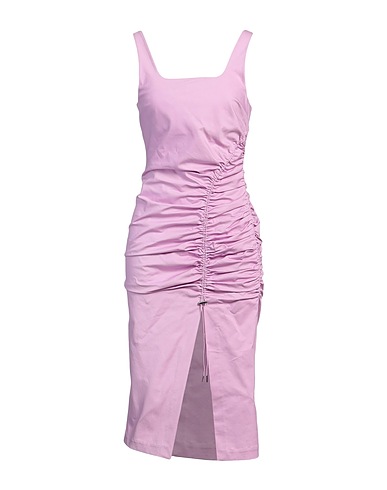 KARL LAGERFELD Midi dress Pink 97% Cotton, 3% Elastane