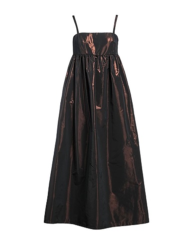 ALESSIA SANTI Long dress Black 87% Polyester, 13% Metallic fiber