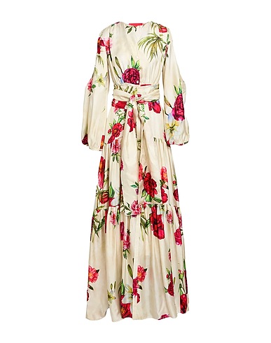 CO.GO Long dress Ivory 100% Silk
